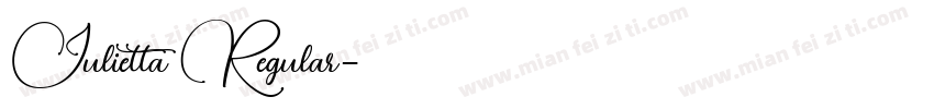 Julietta Regular字体转换